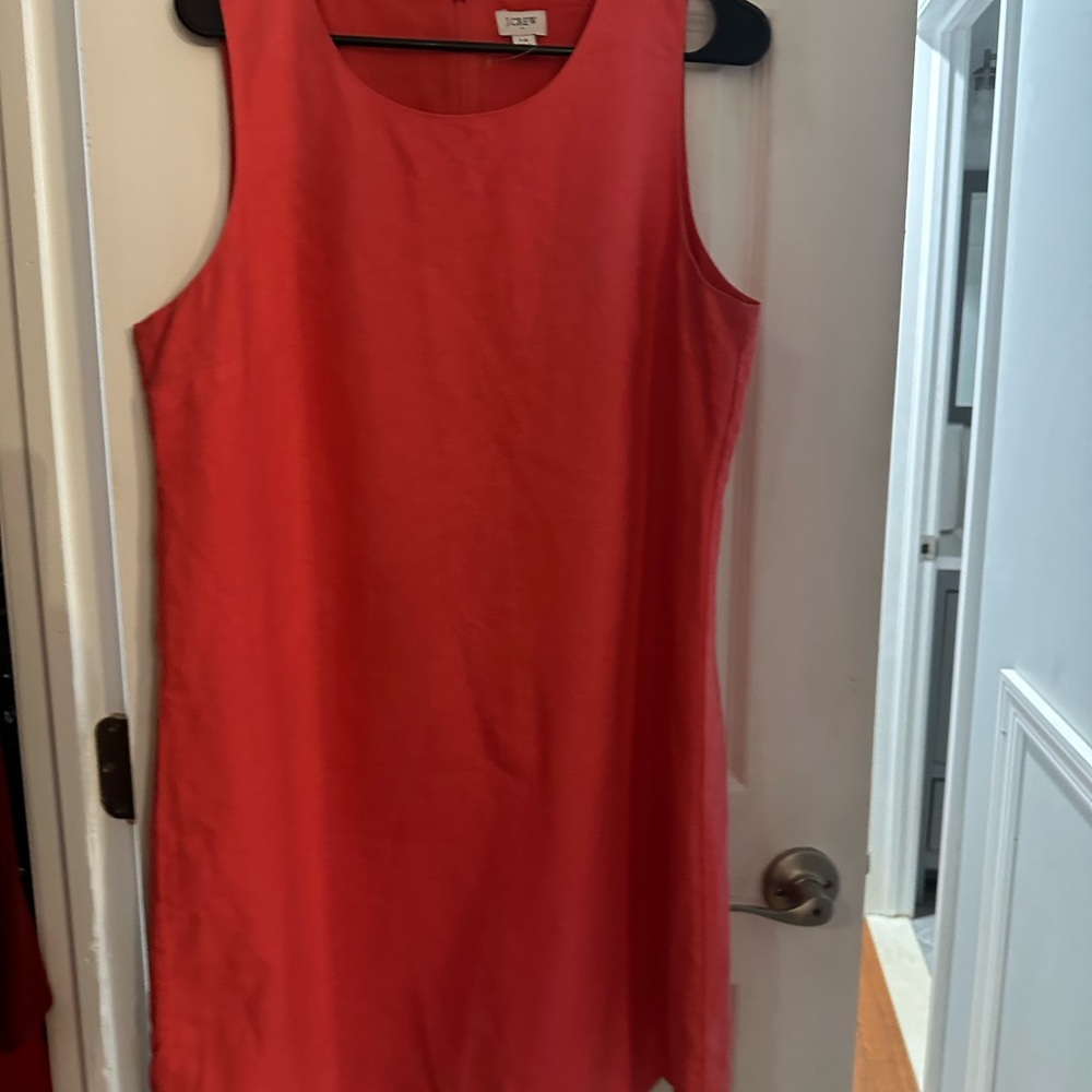 J.Crew Vibrant melon colored  Sleeveless Dress
